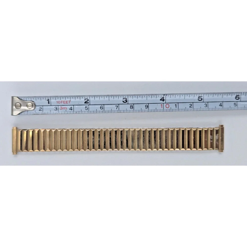 Speidel Gold Twist O Flex Stainless Steel Mens Watch Band